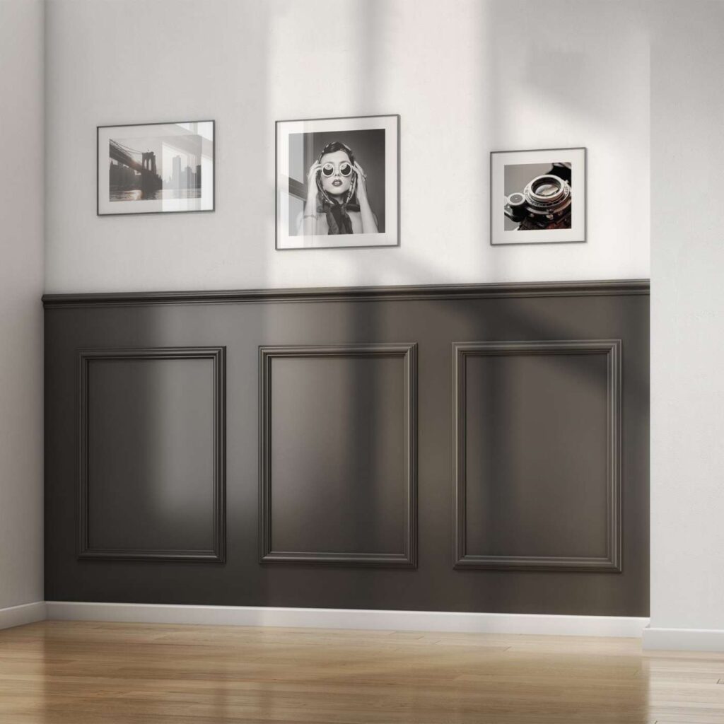 Decorative wall panels installed in a modern Dublin home